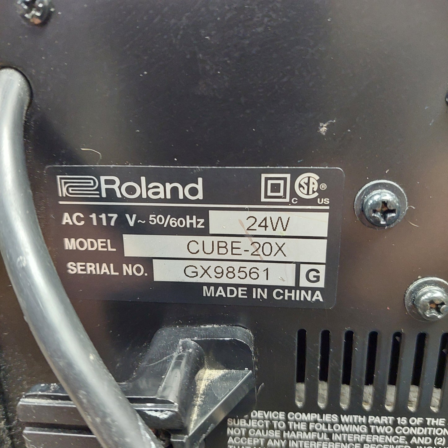 2000's Roland Cube 20X Guitar Amplifier