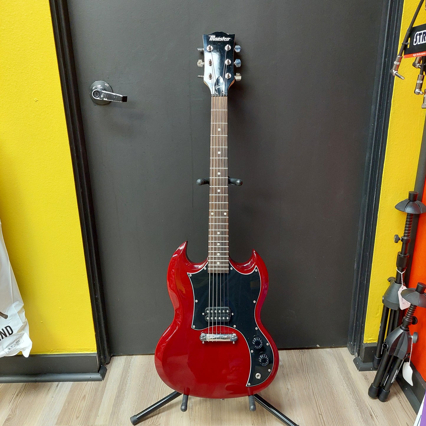 2000's Maestro by Gibson SG Junior Electric Guitar - Red