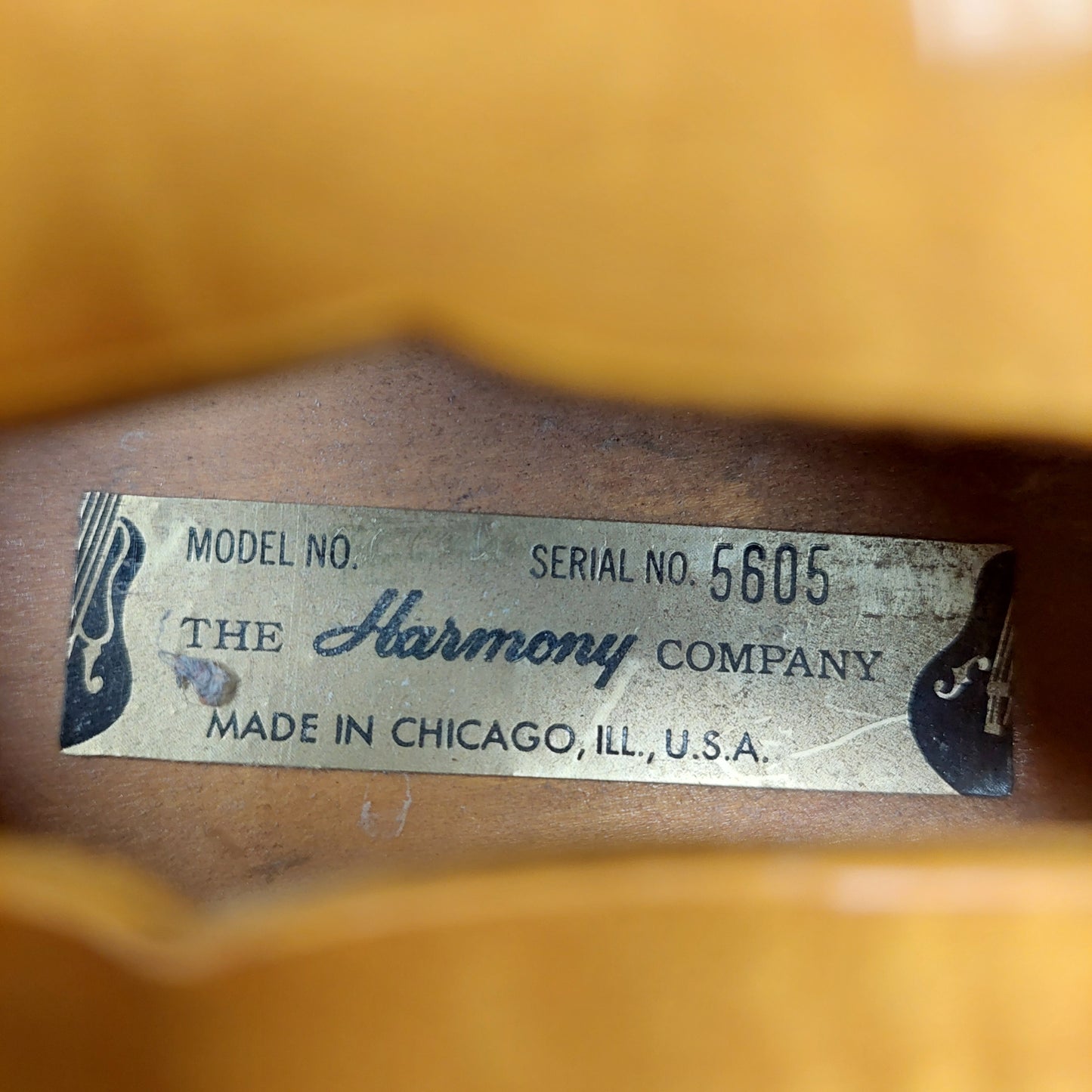 1960's Harmony H-27 Hollow Body Bass Guitar - Sunburst "Made In USA" SN# 5605