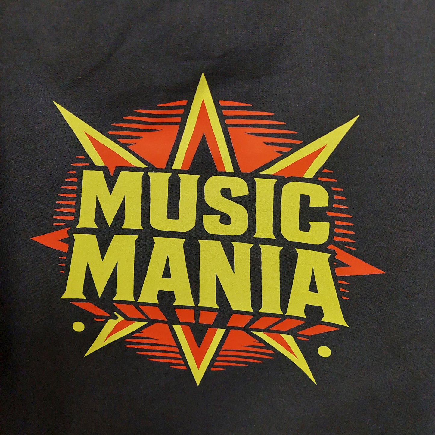 Music Mania Tote Bag - Black