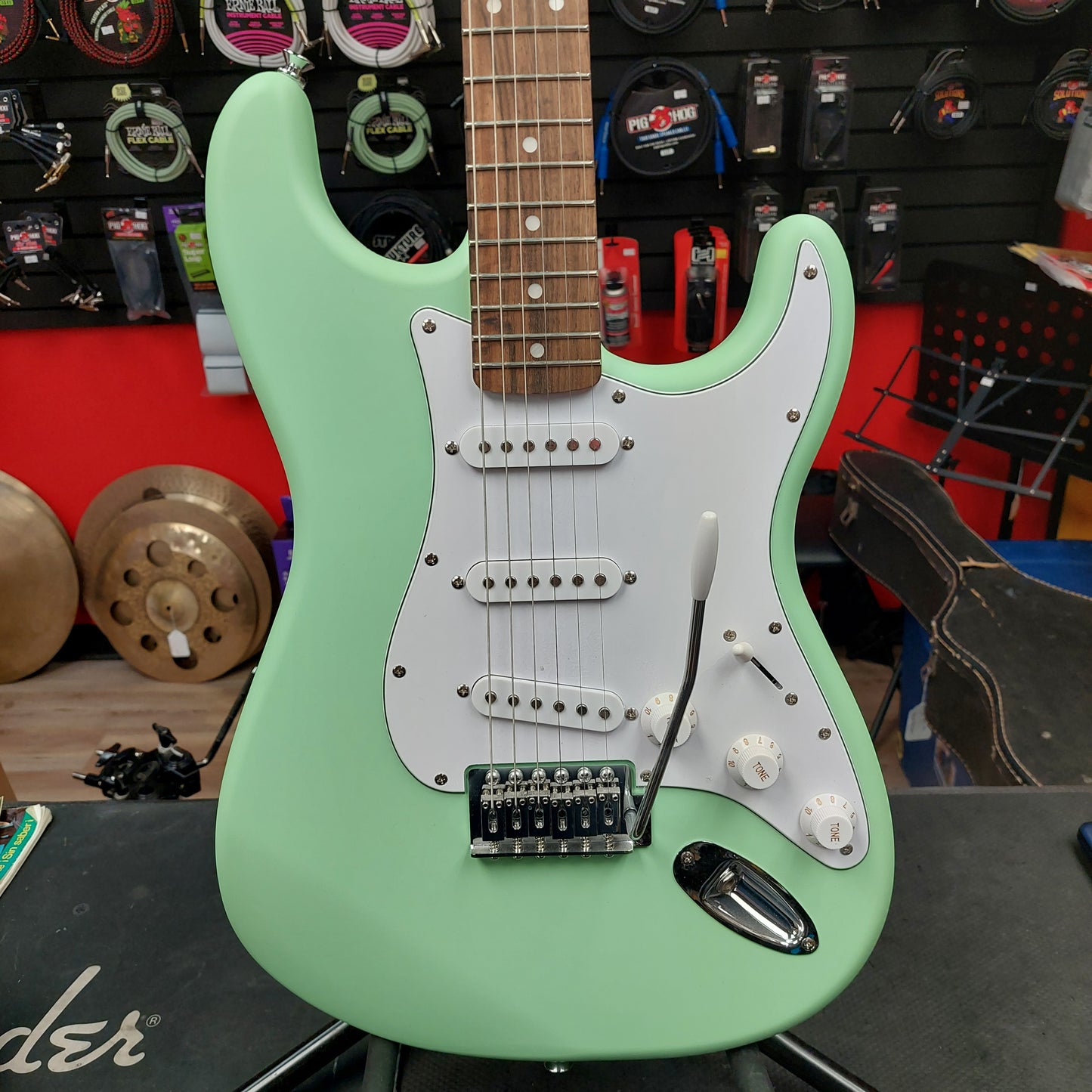2024 Squier SSS Stratocaster Electric Guitar - Surf Green SN# GRNG24031151