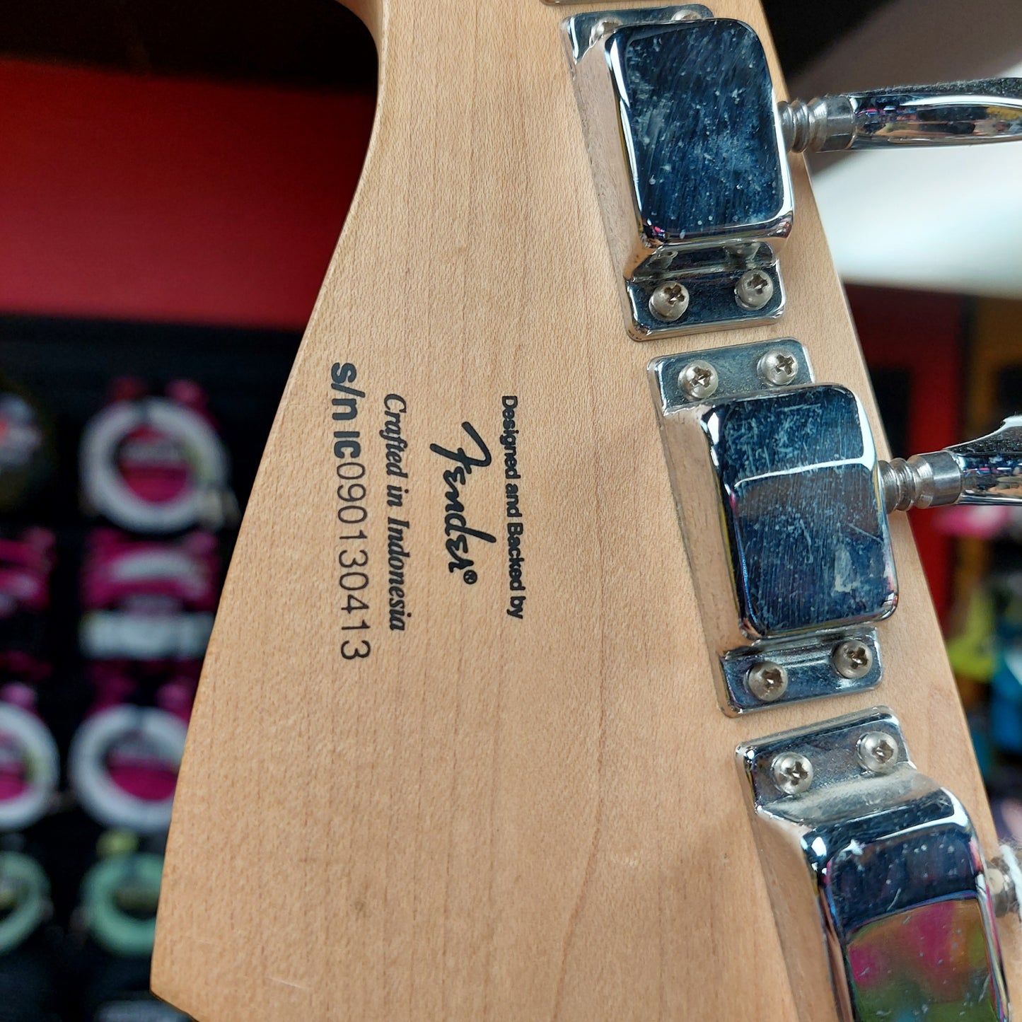 2009 Squier Affinity Bronco Bass - Black "Made In Indonesia" SN# IC090130413