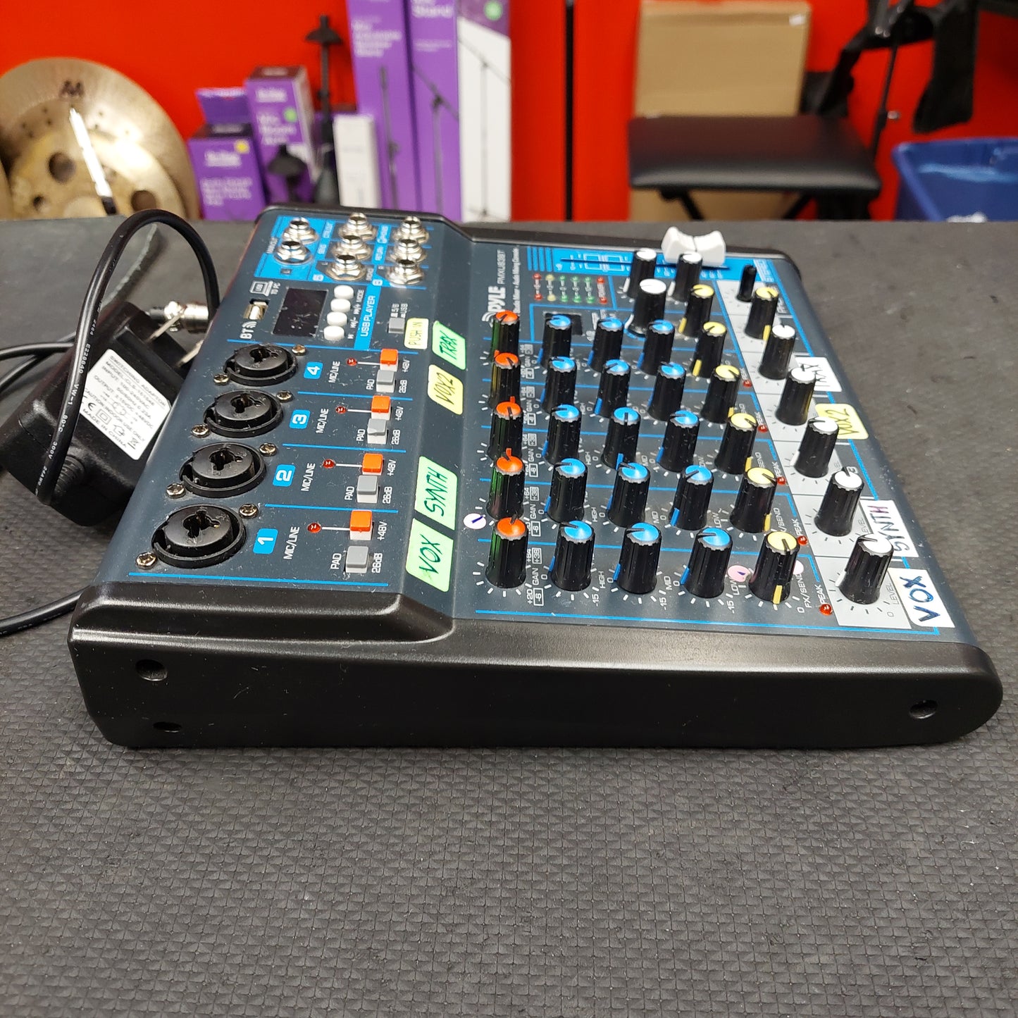 Pyle PMXU63BT 6-Channel BT Studio Mixer + Audio Mixing Console (USED) SN# 1102202175900630