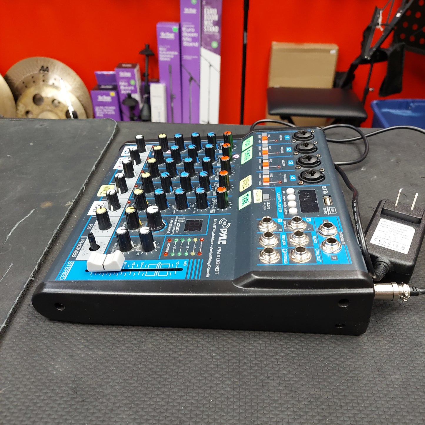 Pyle PMXU63BT 6-Channel BT Studio Mixer + Audio Mixing Console (USED) SN# 1102202175900630