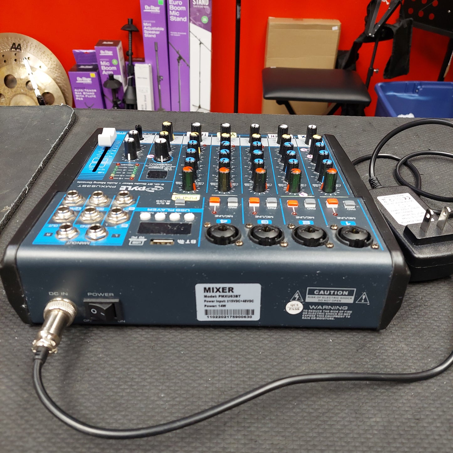 Pyle PMXU63BT 6-Channel BT Studio Mixer + Audio Mixing Console (USED) SN# 1102202175900630