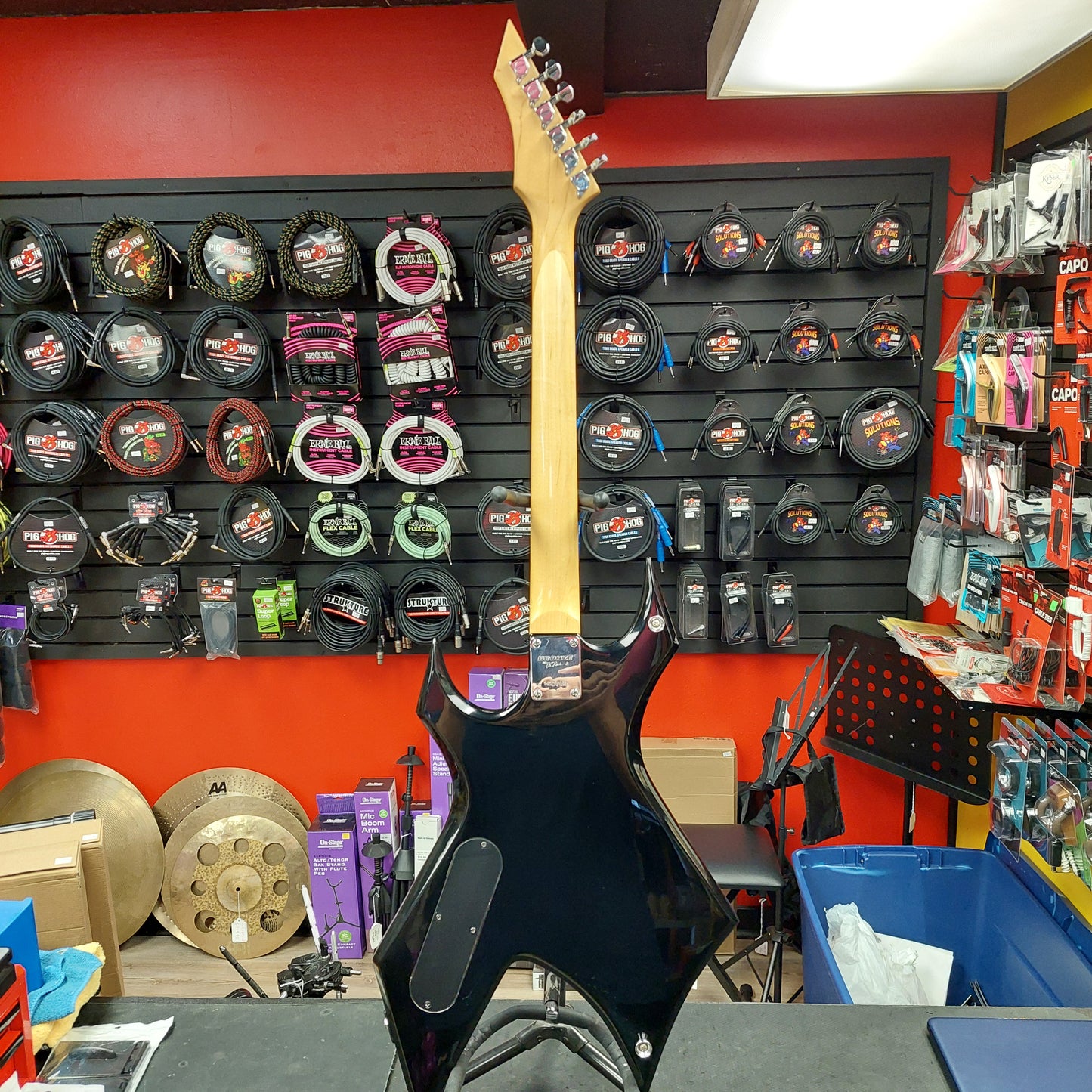 MID 2000's BRONZE by BC RICH WARLOCK ELECTRIC GUITAR - BLACK SN# 42434846
