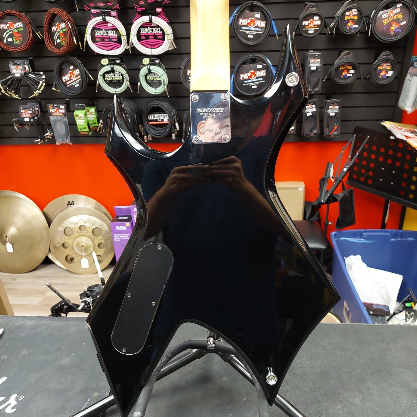 MID 2000's BRONZE by BC RICH WARLOCK ELECTRIC GUITAR - BLACK SN# 42434846