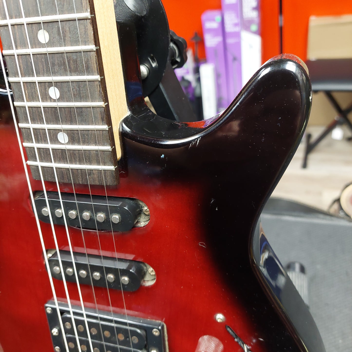 Rogue Rocketeer Electric Guitar - Red Burst (USED)