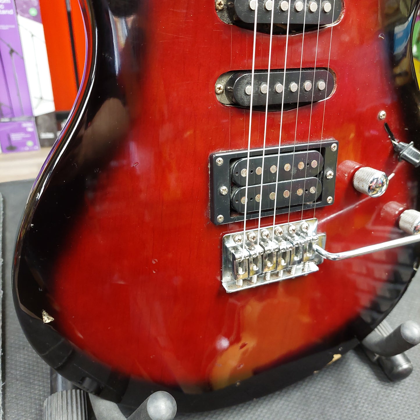 Rogue Rocketeer Electric Guitar - Red Burst (USED)