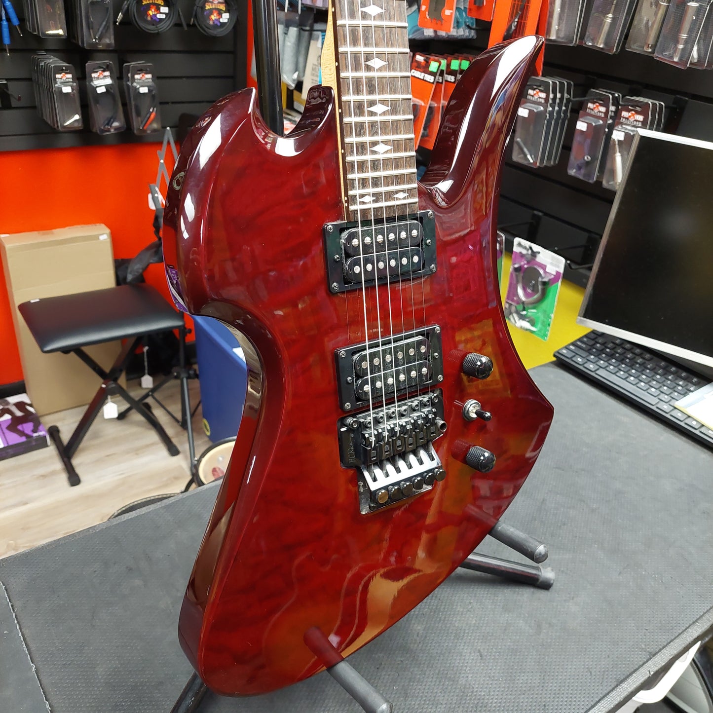 2011 BC RICH MK3 Electric Guitar - Red Devil - SN# L6110168