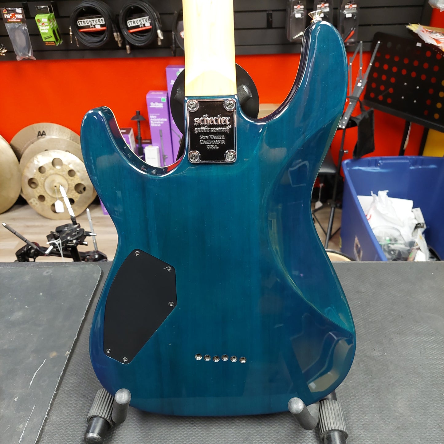 2012 Schecter Omen Extreme-6 Trans Blue Ocean - SN # W122041243