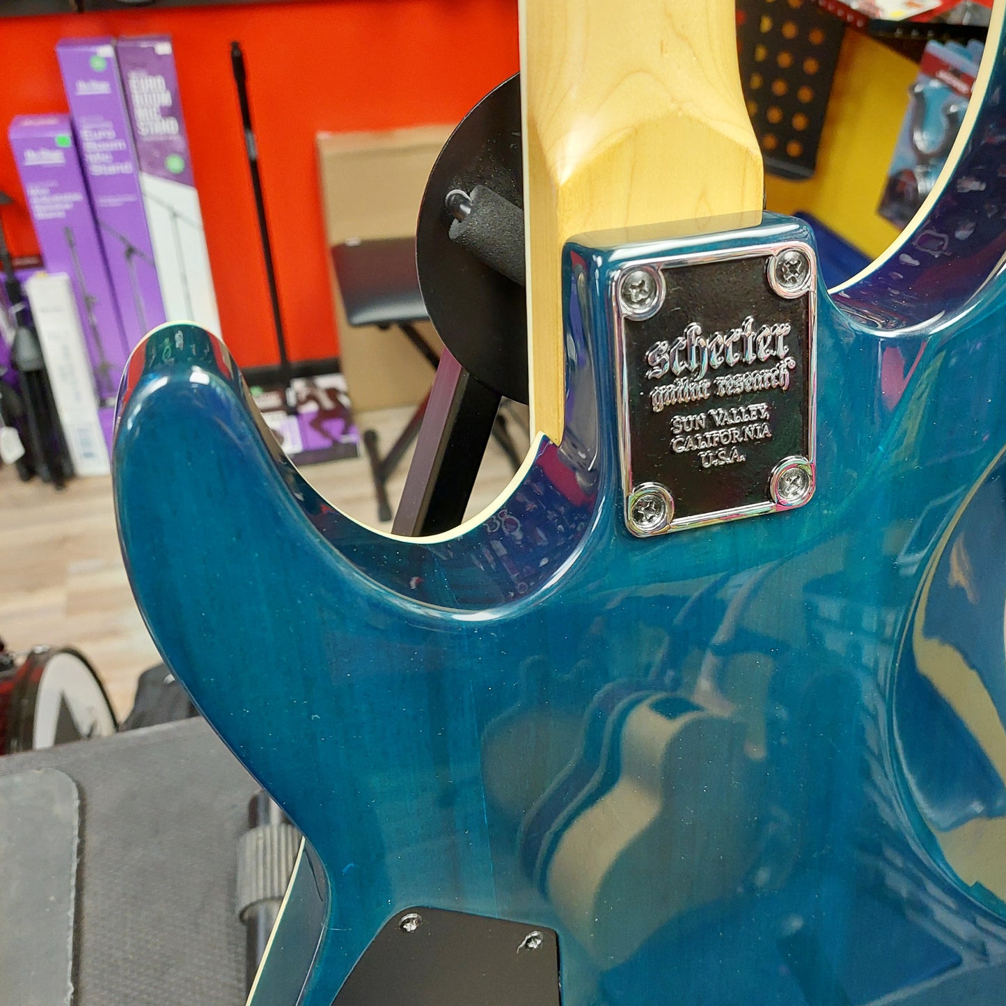2012 Schecter Omen Extreme-6 Trans Blue Ocean - SN # W122041243