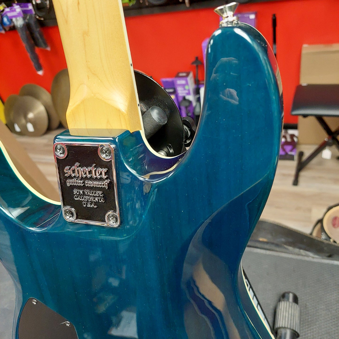 2012 Schecter Omen Extreme-6 Trans Blue Ocean - SN # W122041243