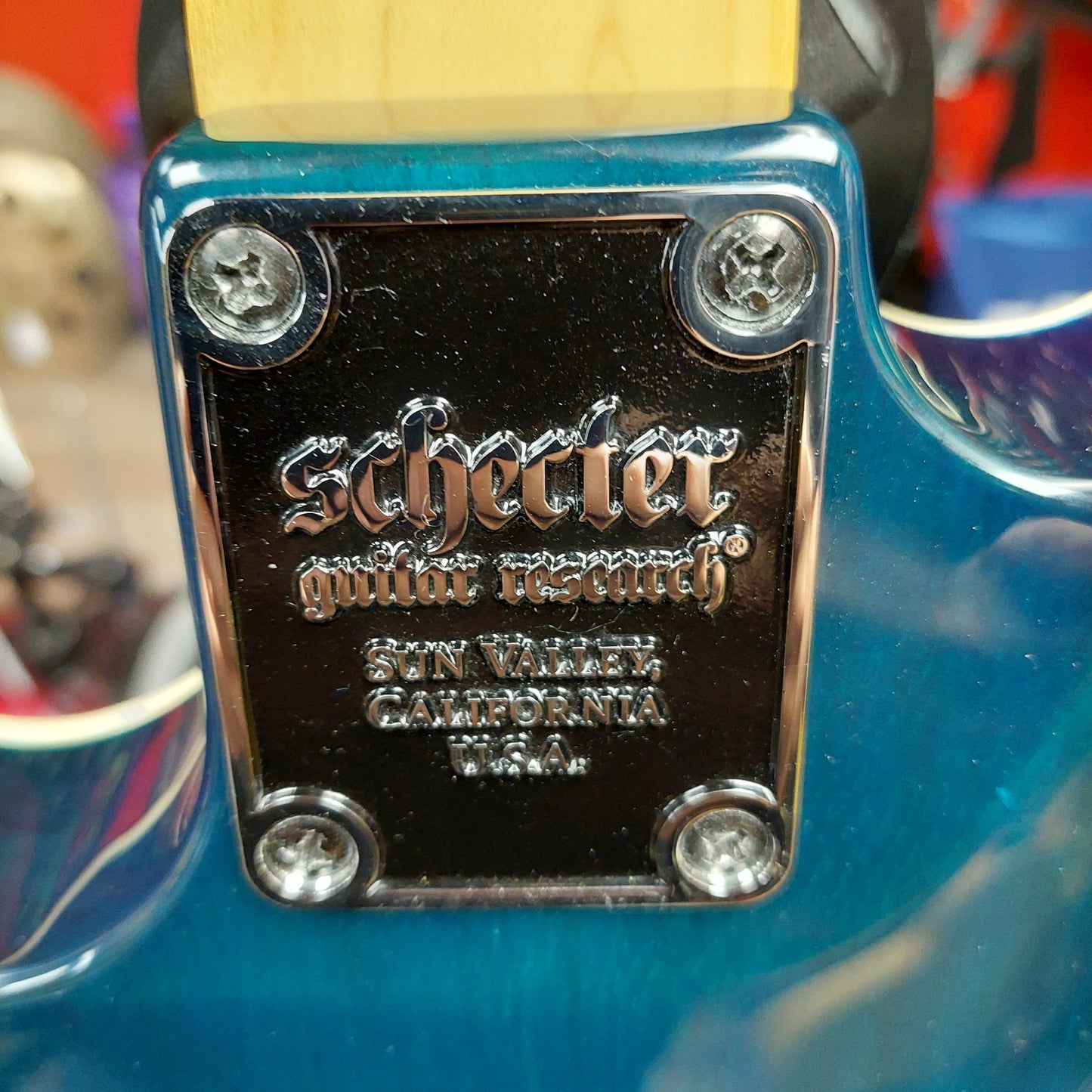 2012 Schecter Omen Extreme-6 Trans Blue Ocean - SN # W122041243