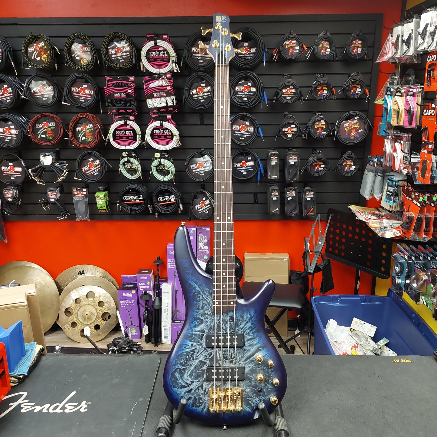 2024 IBANEZ SR300EDX 4-String Electric Bass Guitar - Cosmic Blue Frozen Matte - SN# 240115877