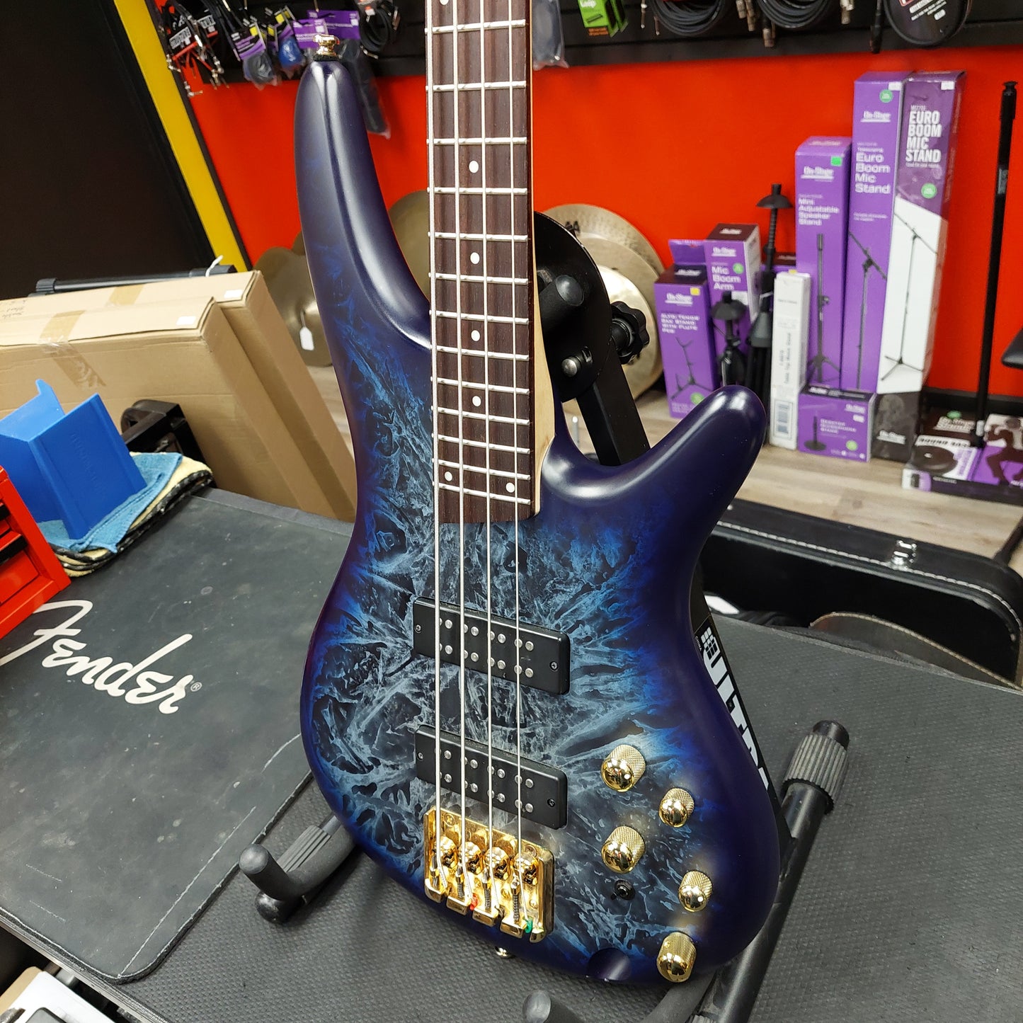2024 IBANEZ SR300EDX 4-String Electric Bass Guitar - Cosmic Blue Frozen Matte - SN# 240115877