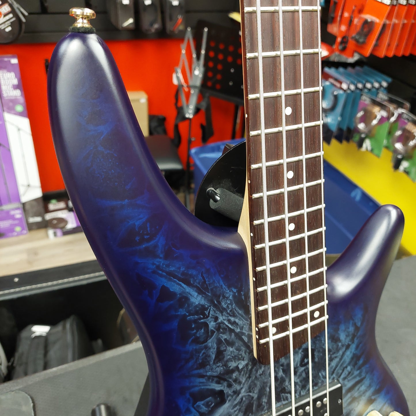 2024 IBANEZ SR300EDX 4-String Electric Bass Guitar - Cosmic Blue Frozen Matte - SN# 240115877
