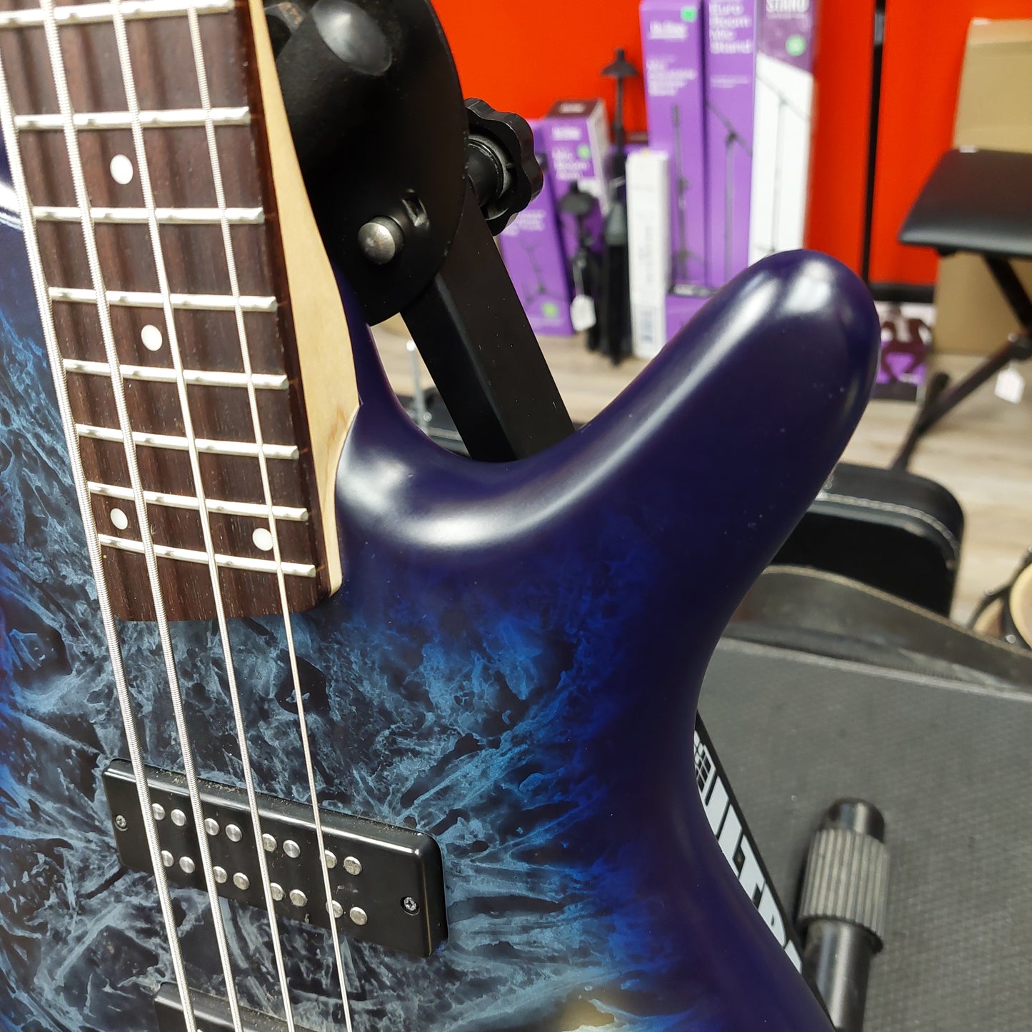 2024 IBANEZ SR300EDX 4-String Electric Bass Guitar - Cosmic Blue Frozen Matte - SN# 240115877