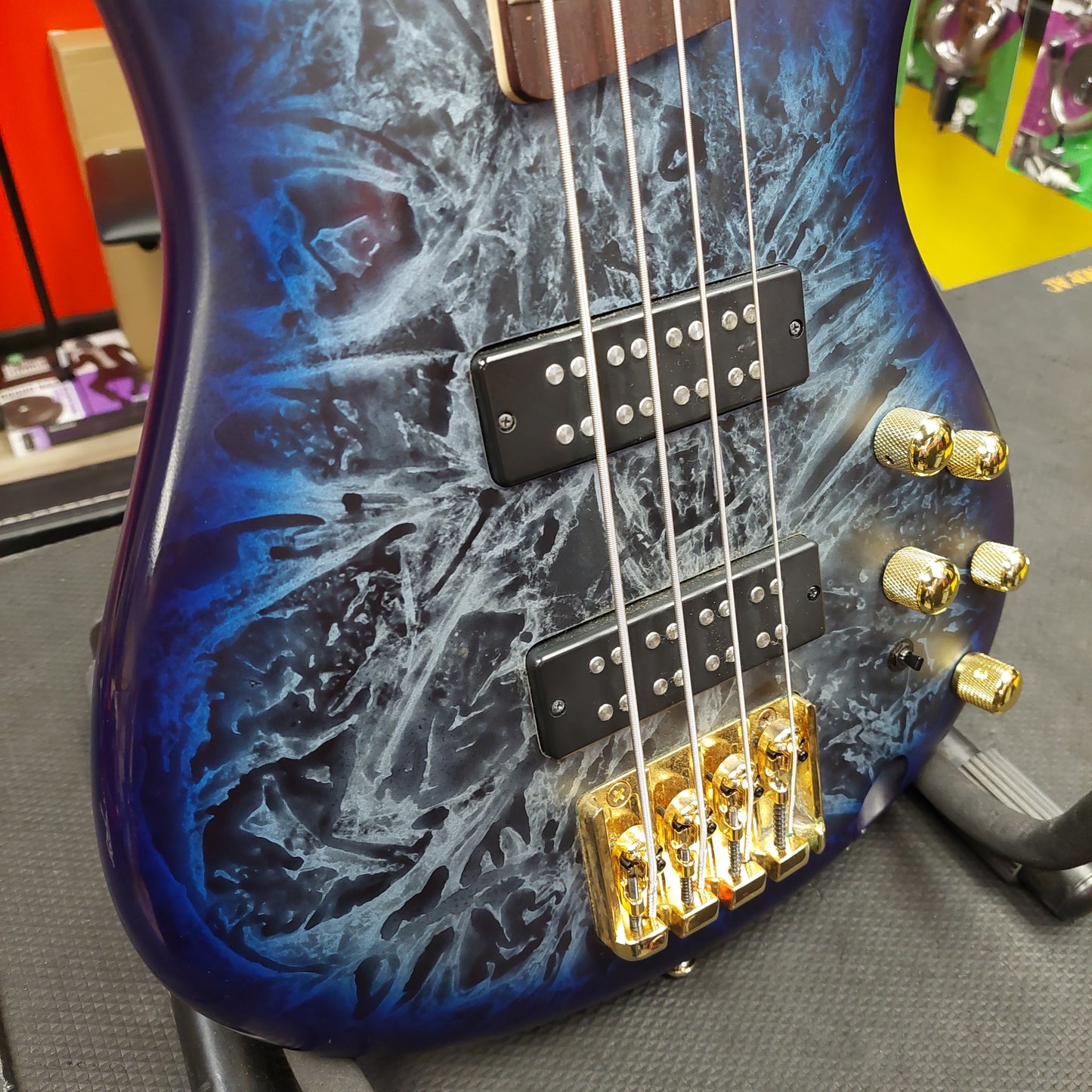 2024 IBANEZ SR300EDX 4-String Electric Bass Guitar - Cosmic Blue Frozen Matte - SN# 240115877