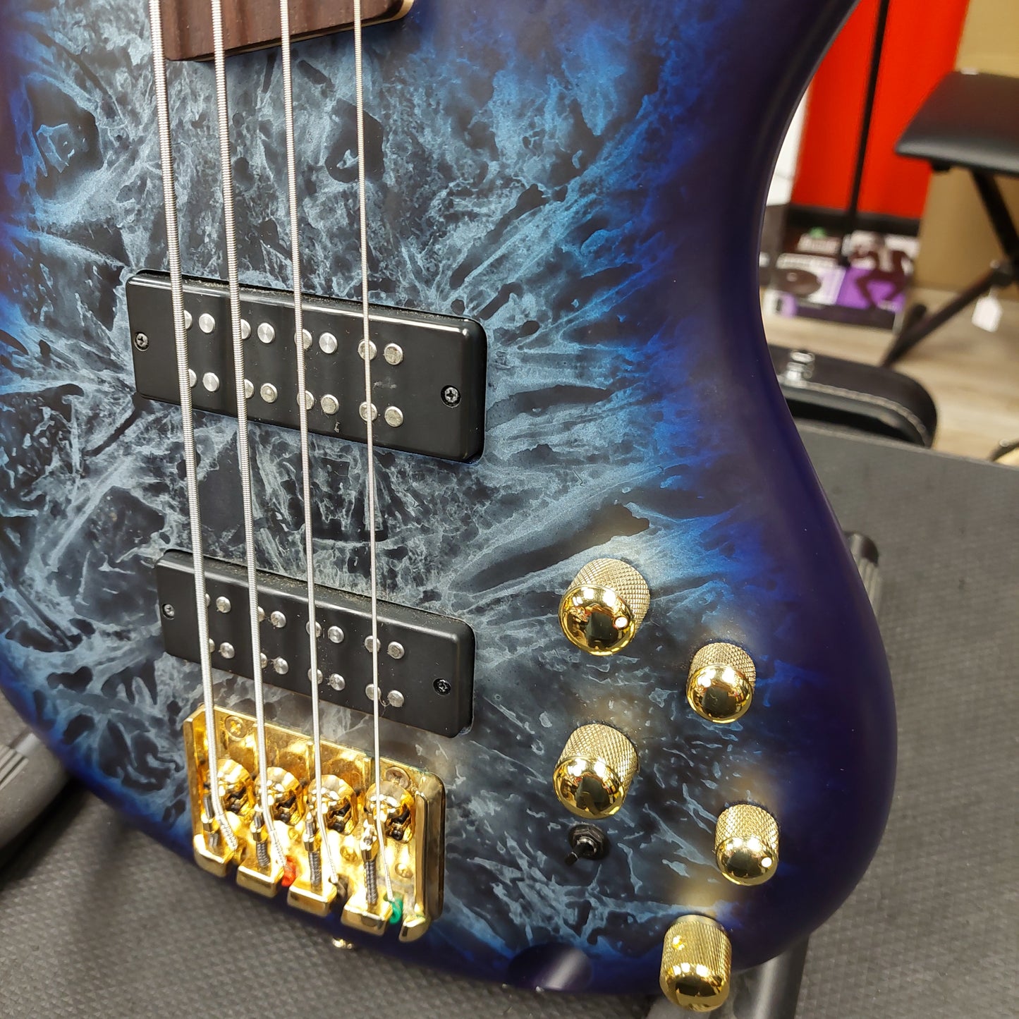 2024 IBANEZ SR300EDX 4-String Electric Bass Guitar - Cosmic Blue Frozen Matte - SN# 240115877