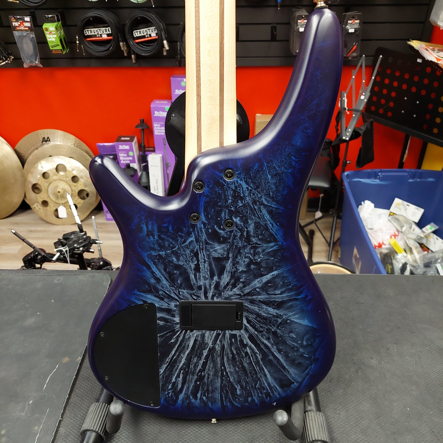 2024 IBANEZ SR300EDX 4-String Electric Bass Guitar - Cosmic Blue Frozen Matte - SN# 240115877