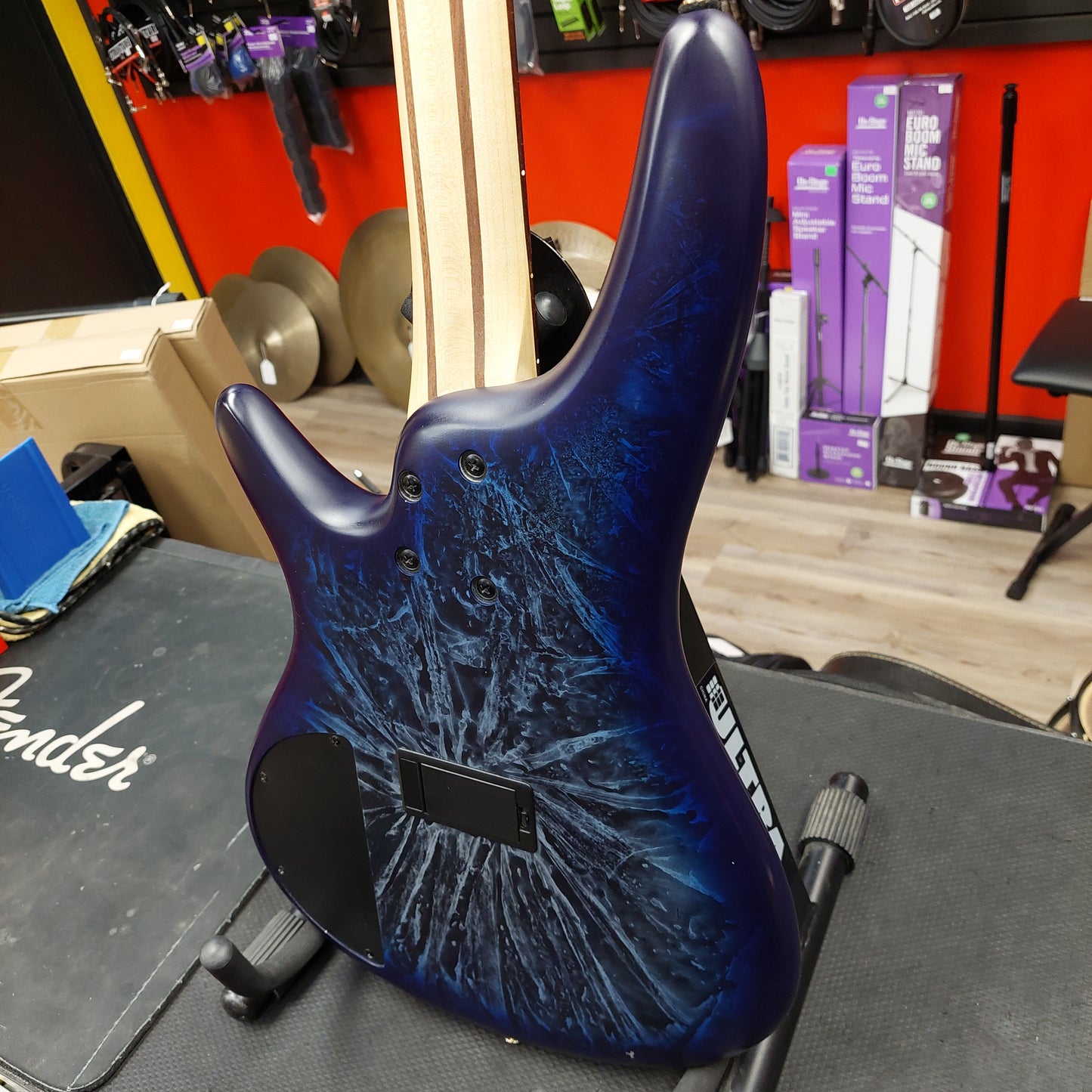 2024 IBANEZ SR300EDX 4-String Electric Bass Guitar - Cosmic Blue Frozen Matte - SN# 240115877