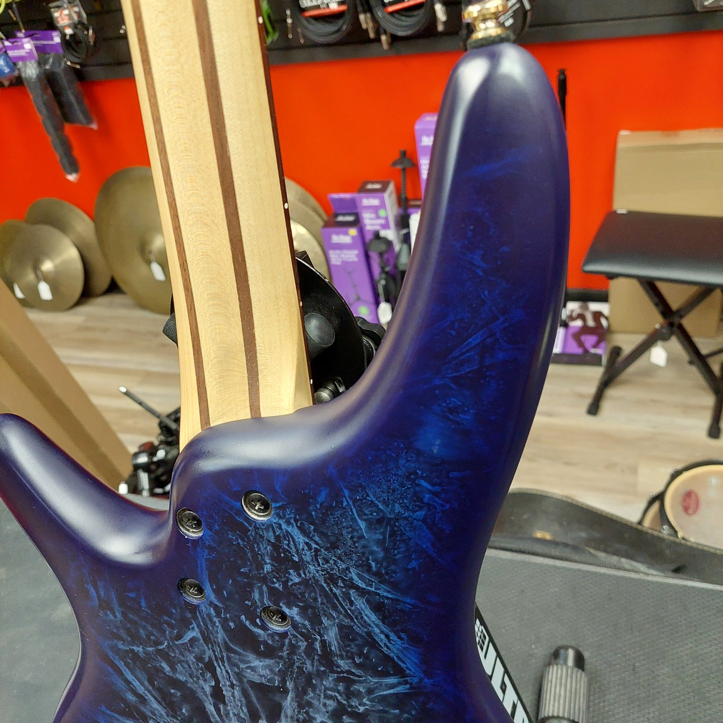2024 IBANEZ SR300EDX 4-String Electric Bass Guitar - Cosmic Blue Frozen Matte - SN# 240115877