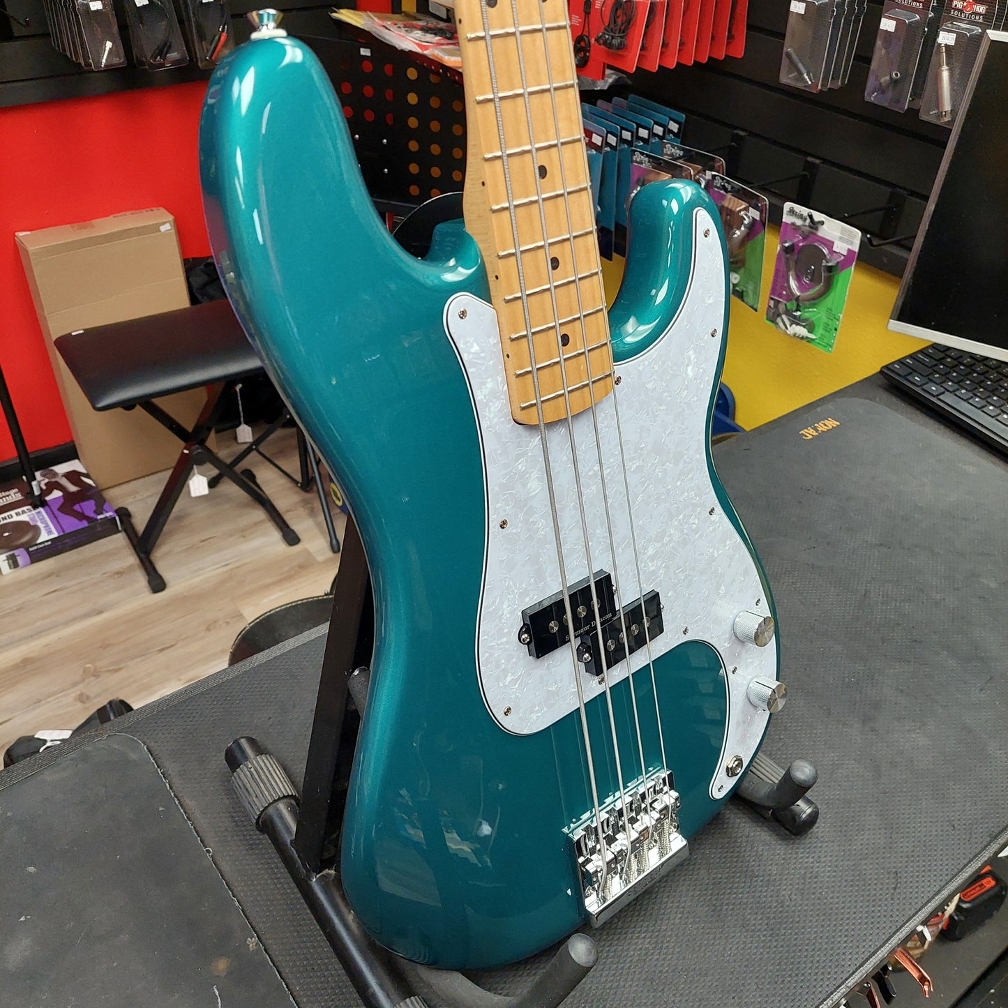 2022 Fender 4-String Precision Bass - Tidepool Finish "Made In Mexico" SN# MX22067205