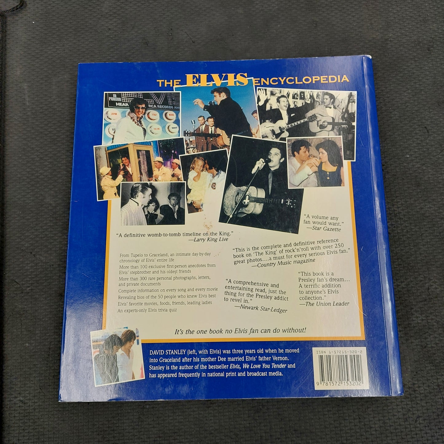 The Elvis Encyclopedia " The Complete and Definitive Reference Book On The King Of Rock & Roll" - Softcover Book (USED)