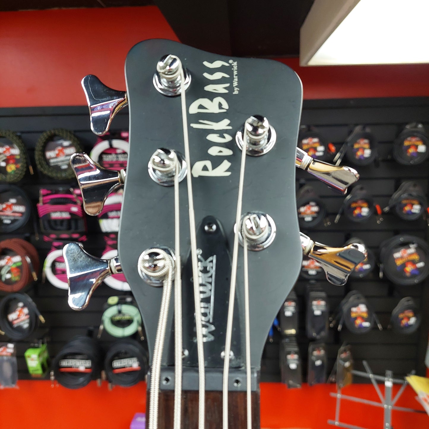 2003 Warwick Rock Bass Active 5-String Bass - Ocean Blue Transparent - SN# RBM 013997-03