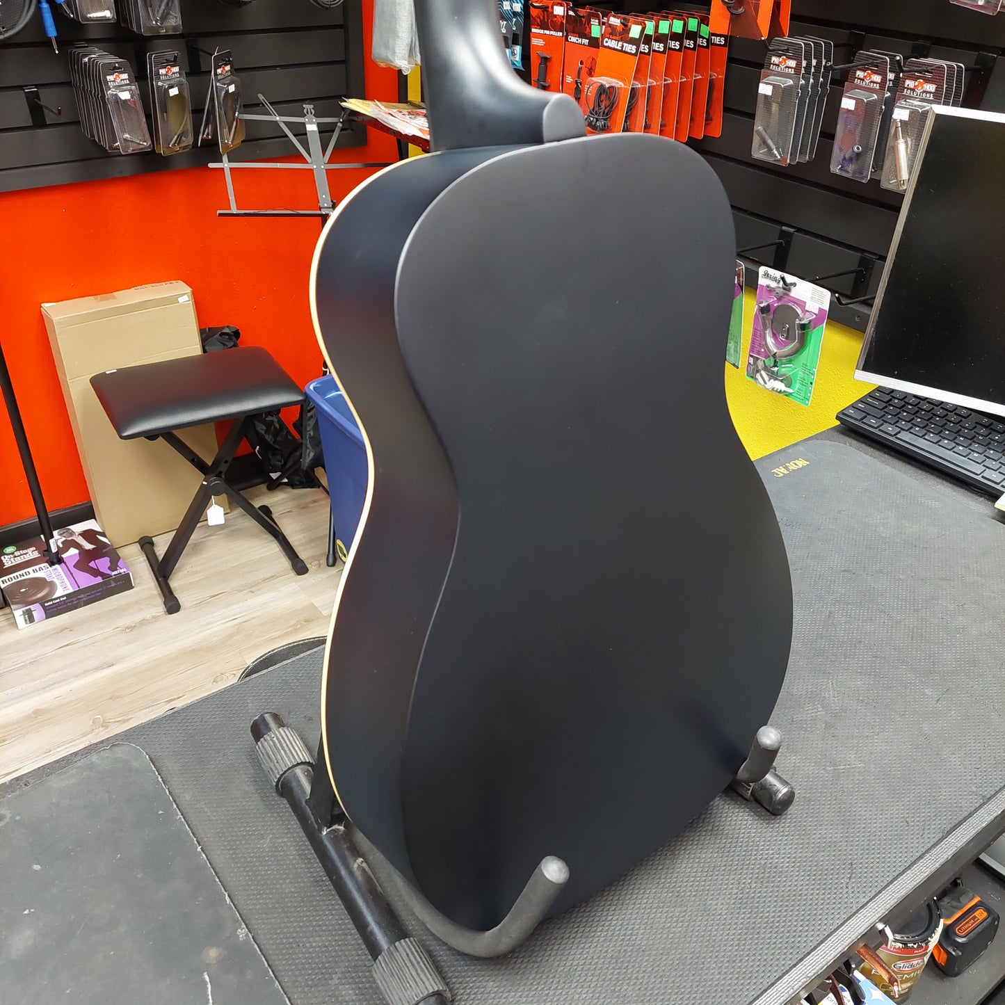 2021 Gretsch G9520E-BLK Gin Rickey Parlor Acoustic/Electric Guitar - SN# IWA2181290