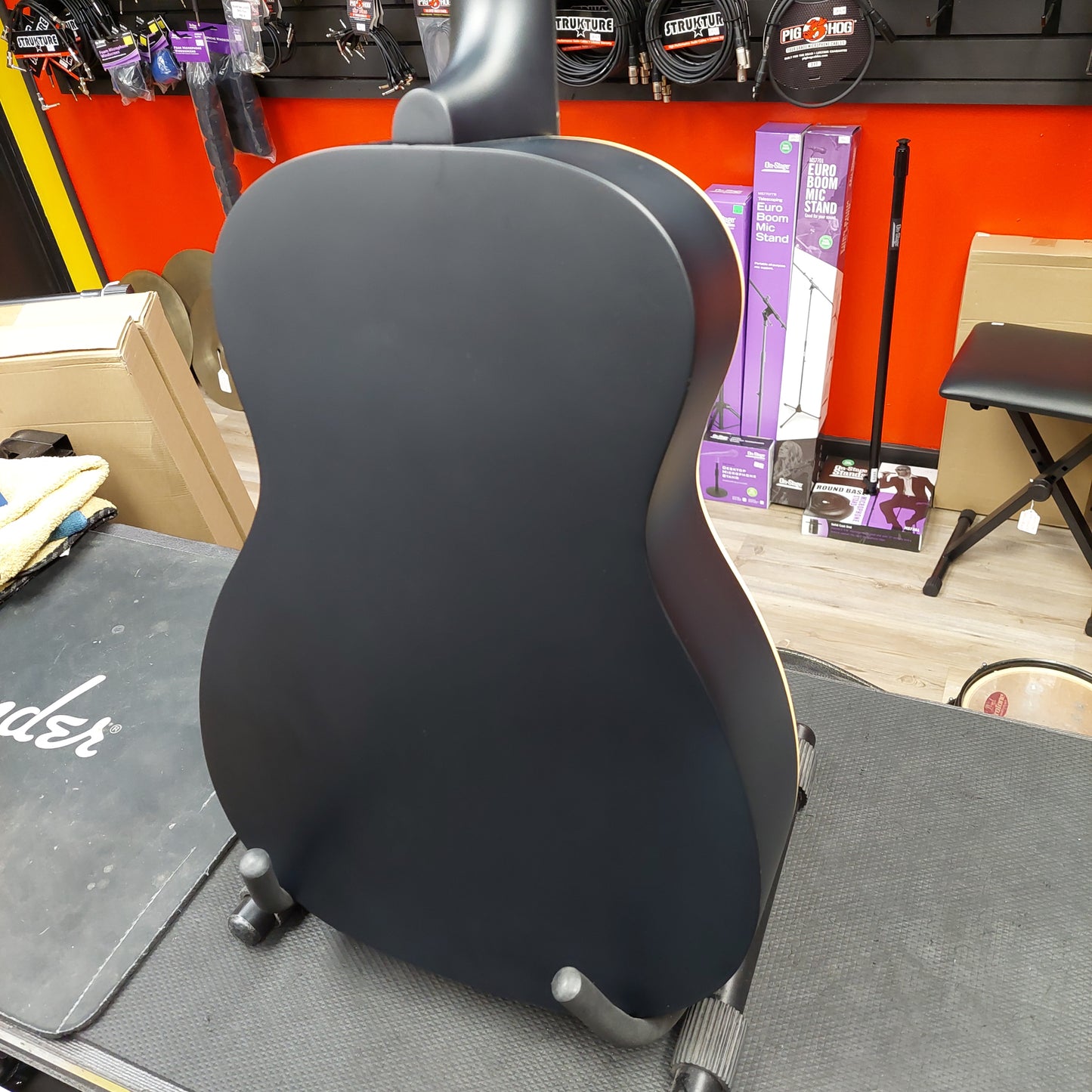 2021 Gretsch G9520E-BLK Gin Rickey Parlor Acoustic/Electric Guitar - SN# IWA2181290