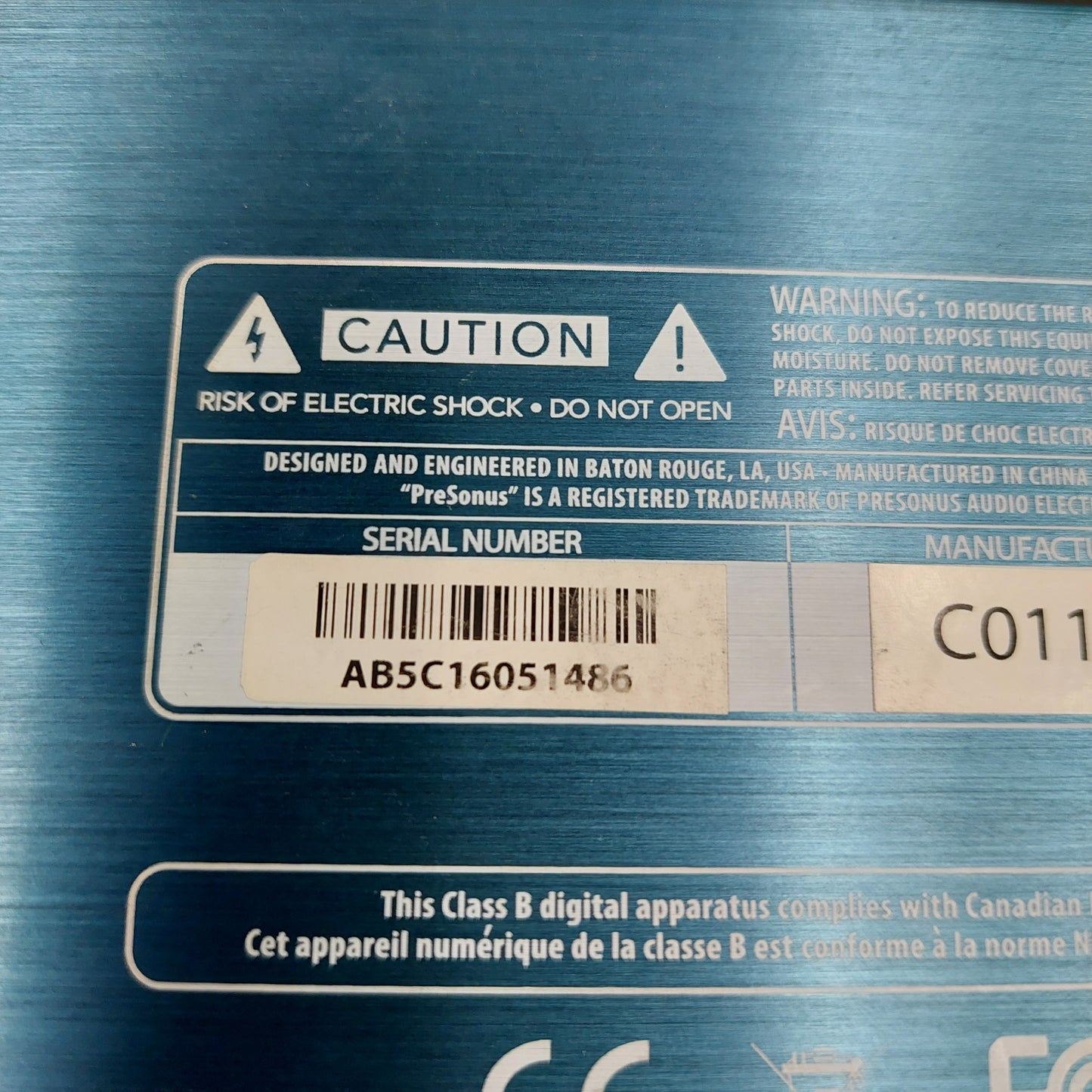 PreSonus Audiobox itwo USB Recording Interface w/ USB Cable (USED) SN# AB5C16051486