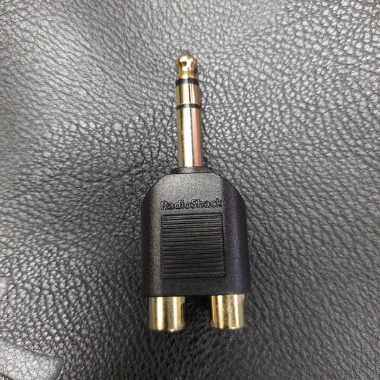 Radio Shack 1/4 Inch TRS RCA Audio Adapter (USED)