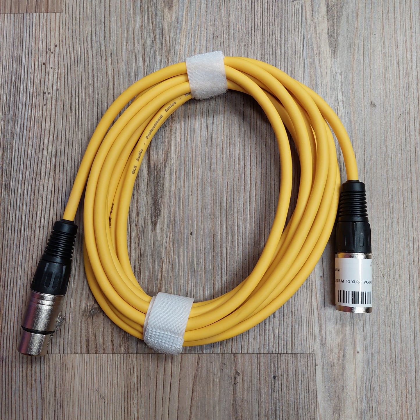 GLS Audio Microphone/Patch Cable XLR Male To XLR Female - 12 FT - Yellow