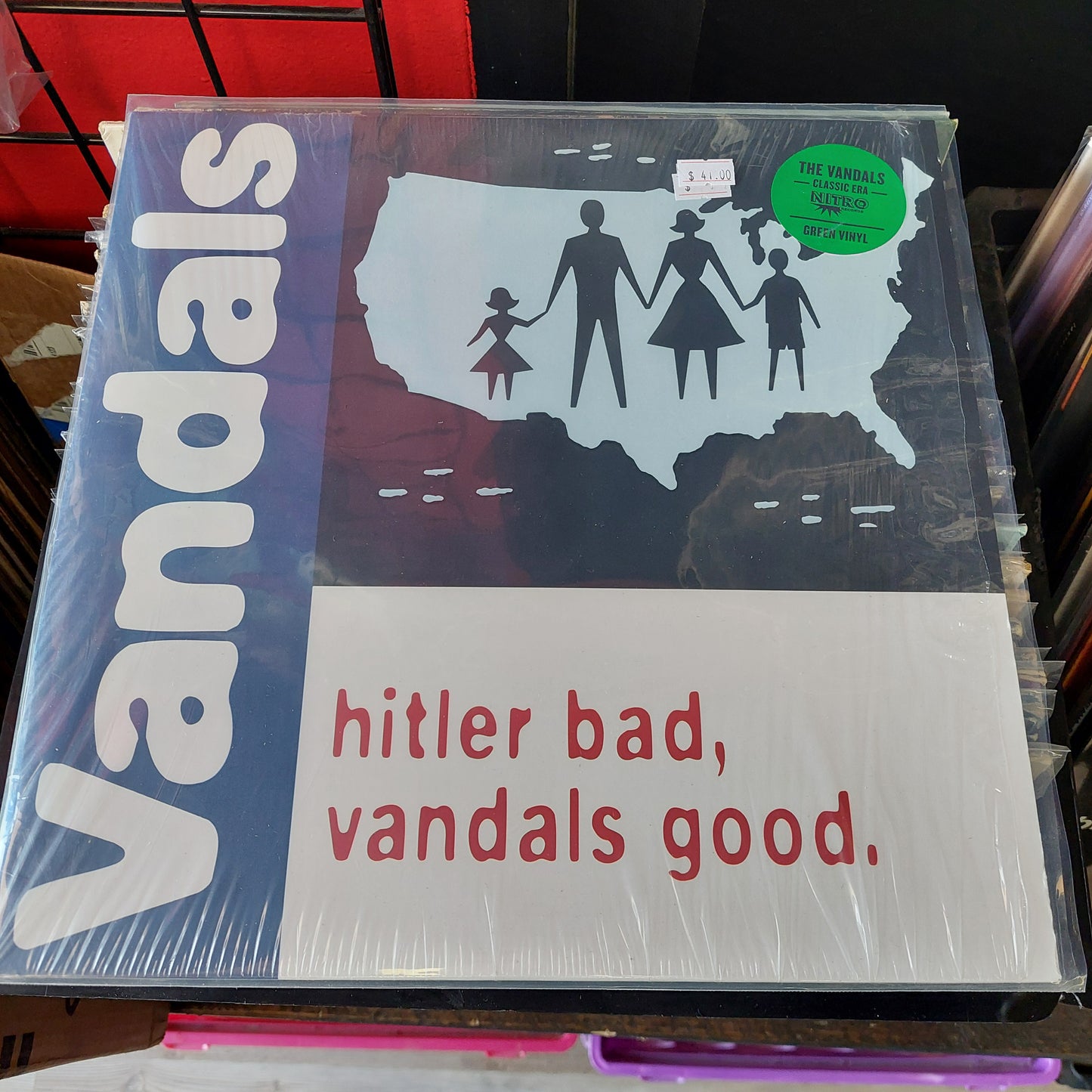 Hitler Bad, Vandals Good - The Vandals LP (USED) "Green Vinyl"