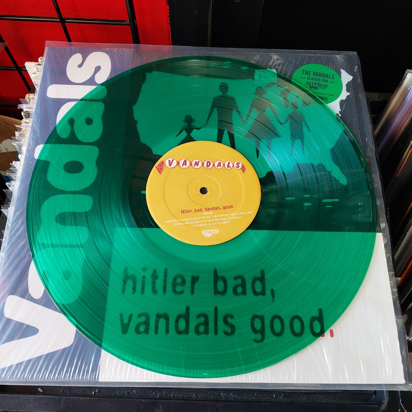 Hitler Bad, Vandals Good - The Vandals LP (USED) "Green Vinyl"