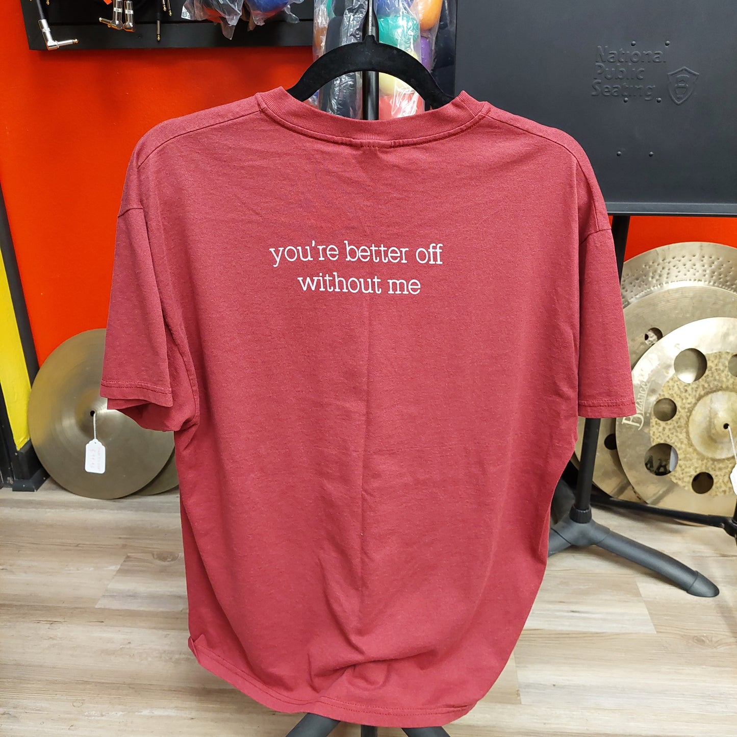 Vintage 90's Ataris You're Better Off Without Me Tee- Red - Large (USED)