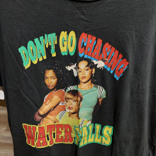 TLC Don't Go Chasing Water Falls Tee - Black - XL (USED)