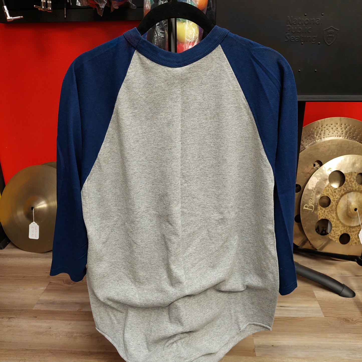 Vintage Thursday Tiger Logo Long Sleeve Tee - Gray/Blue - Medium (USED)