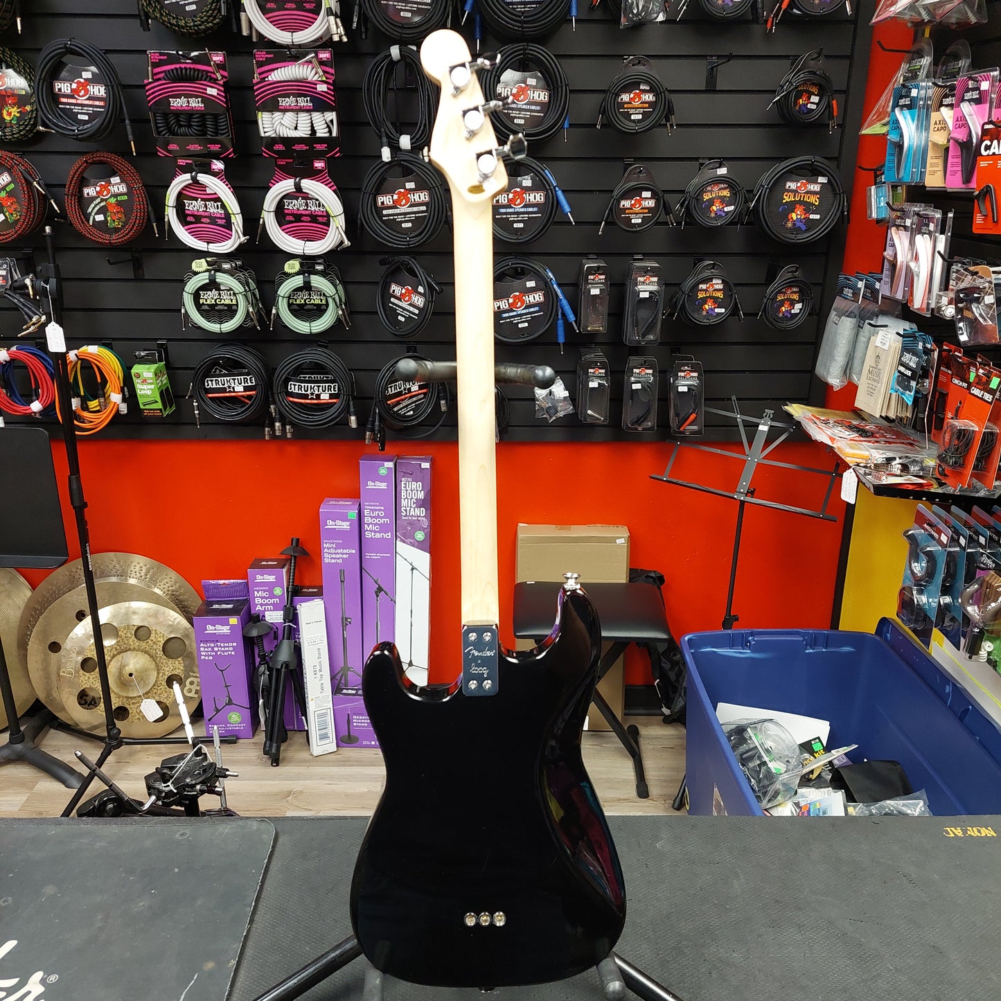 Fender Stratocaster by Loog 3-String Guitar w/ Gig Bag - Black (USED)