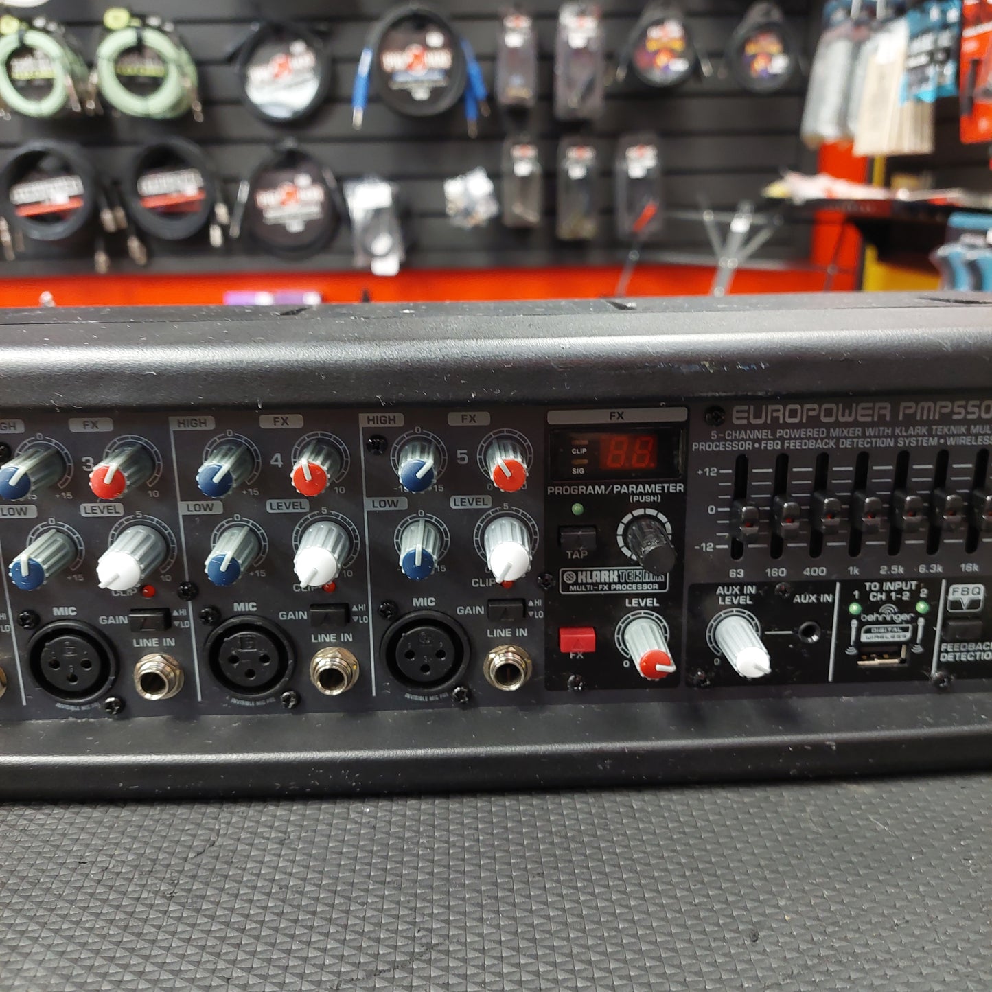 Behringer EUROPOWER PMP550M 5-Channel Powered Mixer (USED) SN# S181100687AJV