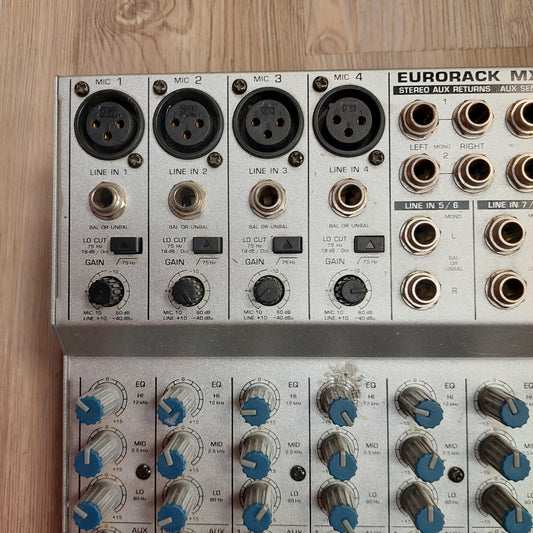 BEHRINGER EURORACK MX802A Compact Mixer (USED) "No Power Supply"