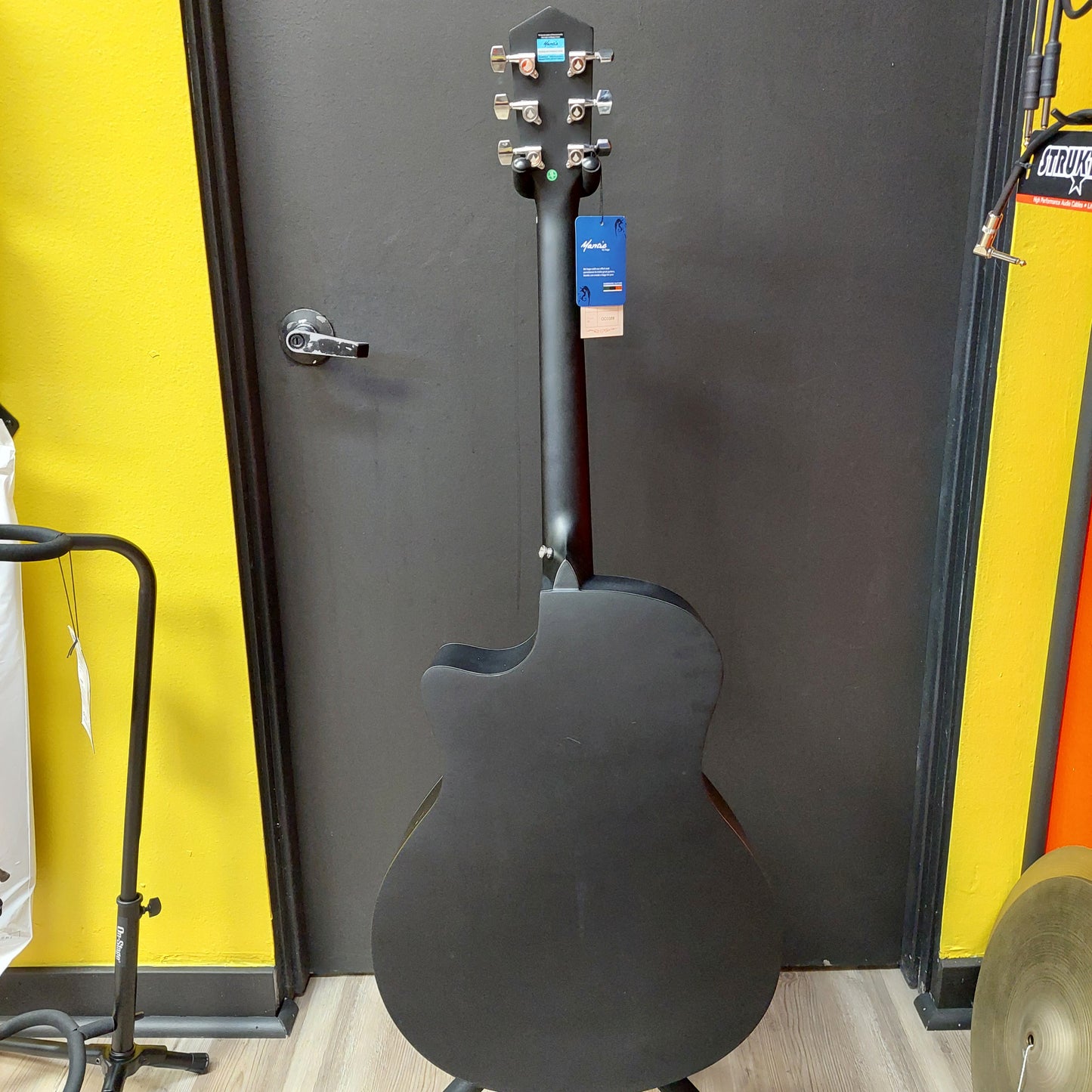 Mantic GT-1GCBK OM Acoustic Guitar - Black