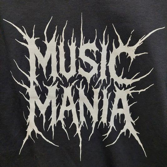 MUSIC MANIA METAL LOGO TEE- BLACK