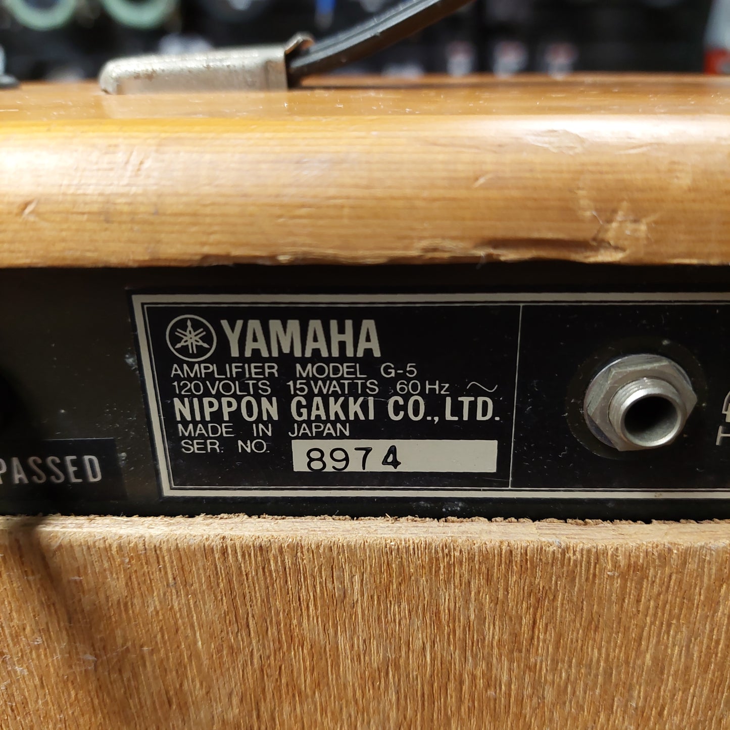 1980 Yamaha G-5 Solid-State Guitar Combo Amplifier "Made In Japan" SN# 8974