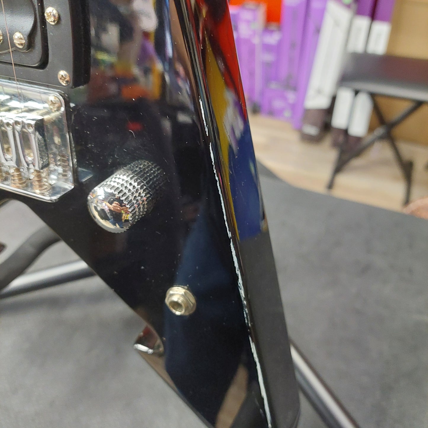 First Act ME276 Mini-V Electric Guitar - Black (USED) SN# 2760D19474