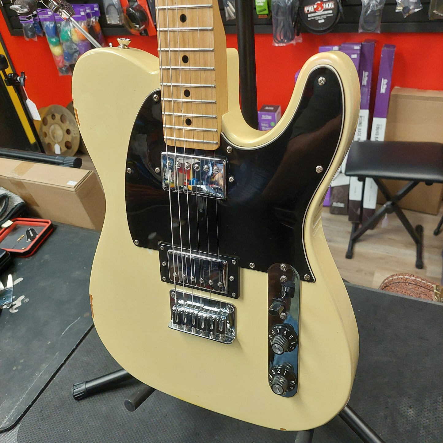 2016 Squier Contemporary Telecaster HH - Pearl White "Made In China" SN# CYS161100001