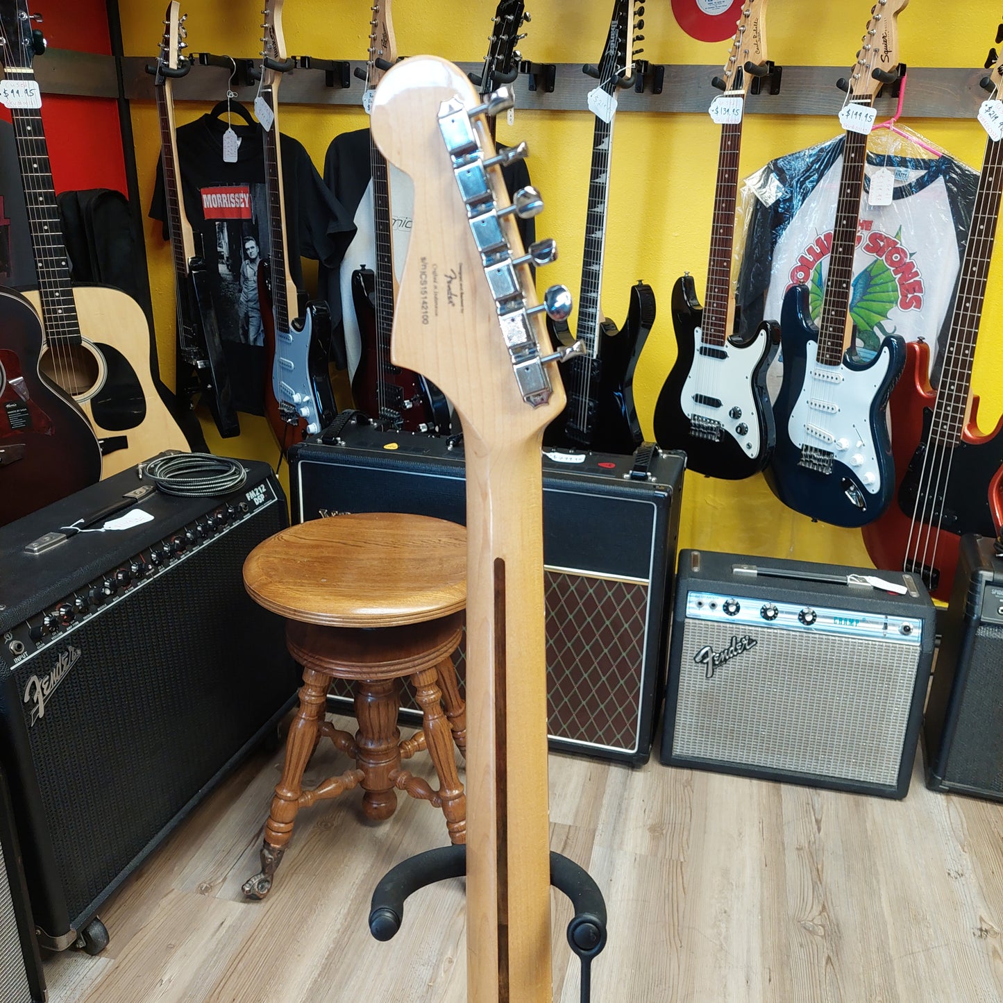 2015 SQUIER VINTAGE MODIFIED JAZZMASTER ELECTRIC GUITAR - SUNBURST SN# ICS15142100