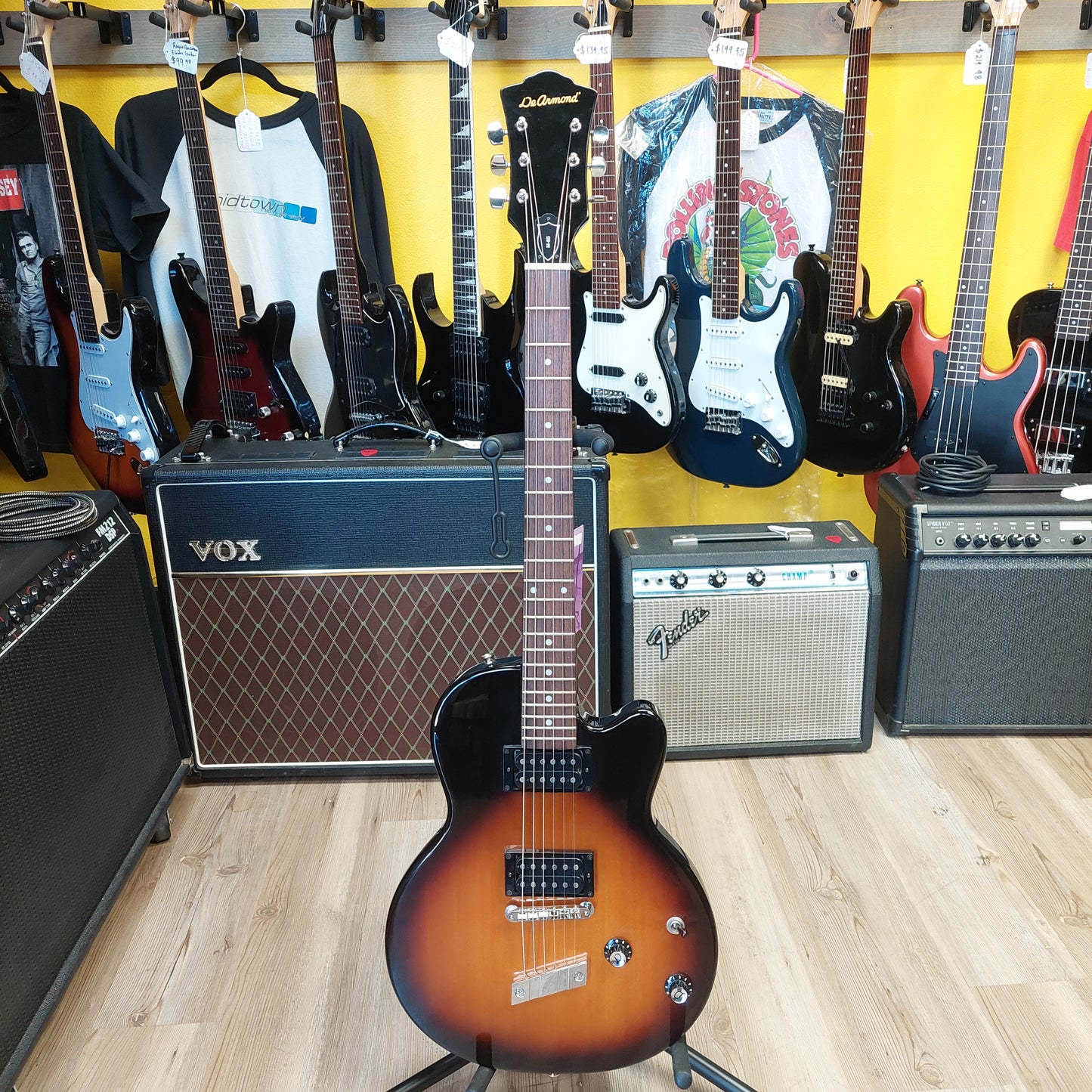 1999 De Armond M-65 Electric Guitar - Tobacco Sunburst SN# IC99039683